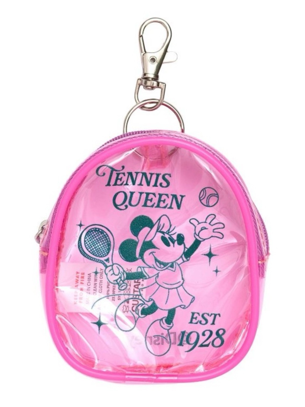 Target/Skinnydip Minnie Mouse Clear Pink Charm Pouch, perfect for pin trading